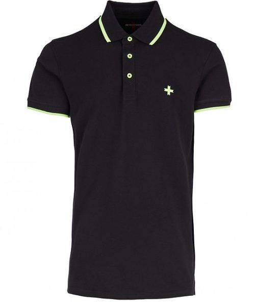 ZU ELEMENTS SHORT SLEEVE POLO SHIRT WITH LOGO INSIDE THE COLLAR