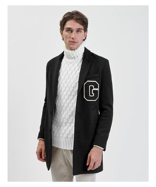 GIANNI LUPO COAT WITH PATCH