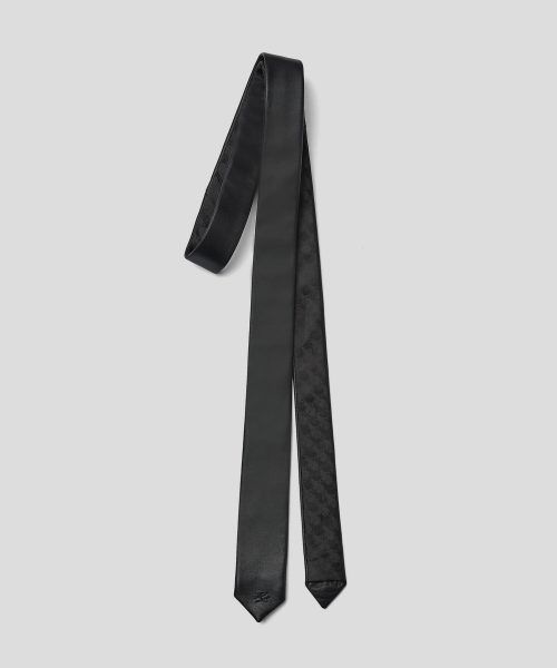 KARL LAGERFELD LEATHER TIE