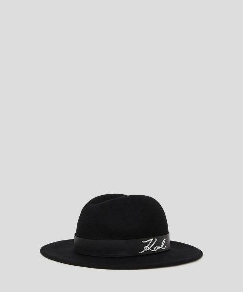 KARL LAGERFELD K/SIGNATURE FEDORA