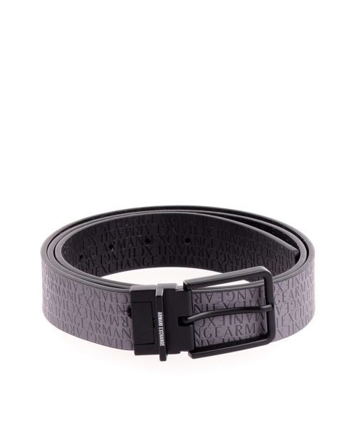 Armani Exchange Reversible belt in regenerated leather