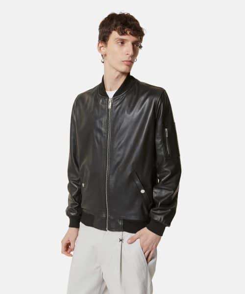 RICHMOND REAL LEATHER BOMBER