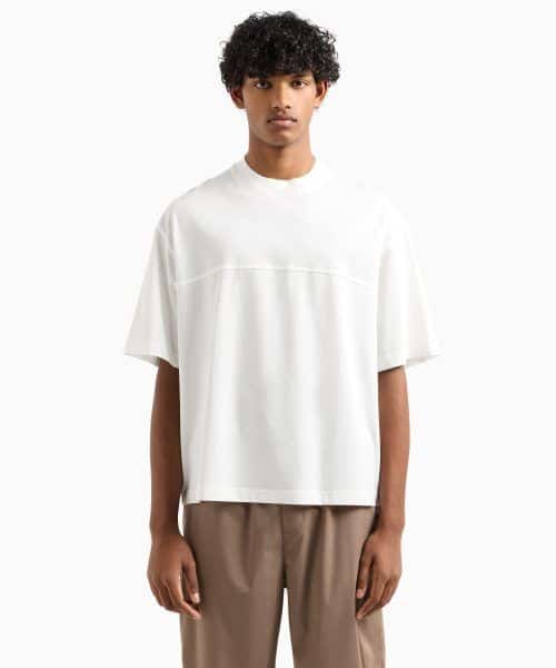 ARMANI EXCHANGE Mercerized cotton short-sleeved JUMPER