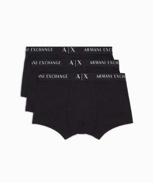 ARMANI EXCHANGE Pack of 3 stretch cotton boxers