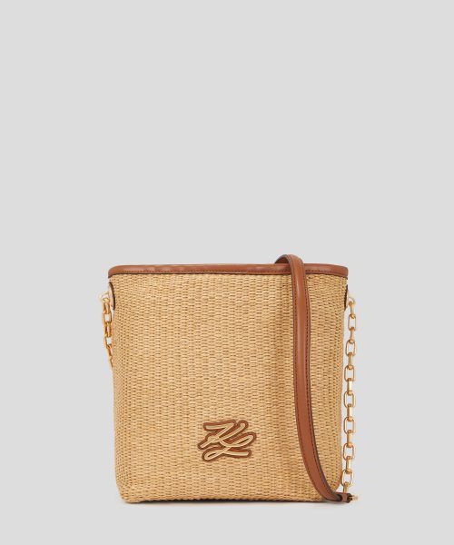 KARL LAGERFELD ΤΣΑΝΤΑ A2W30203 K/AUTOGRAPH SM BUCKET RAFFIA