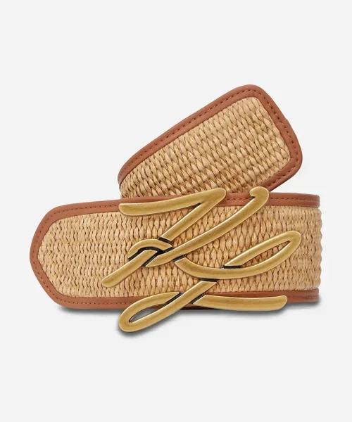KARL LAGERFELD ΖΩΝΗ K/AUTOGRAPH RAFFIA H5 BELT