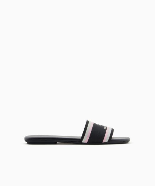 ARMANI EXCHANGE FLAT SANDAL WEBBING+