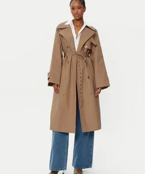 MICHAEL KORS Cotton Oversized Double-Breasted Trench Coat