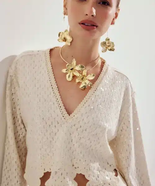 AMARANTE do BRAZIL Short Sequin Blouse