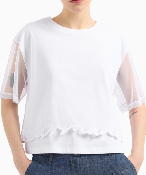 ARMANI EXCHANGE Cropped T-SHIRT