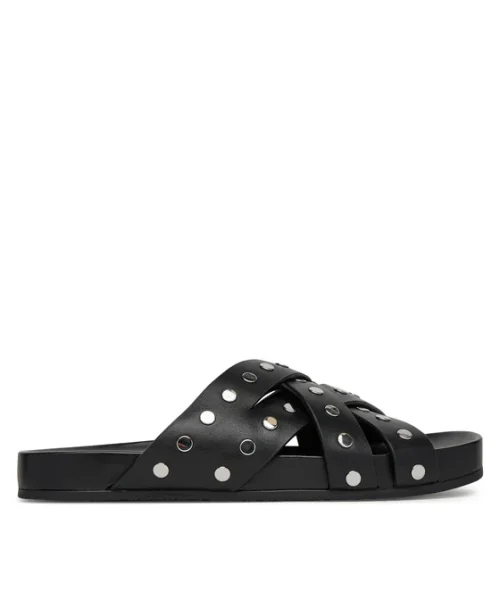 MICHAEL KORS Irene Studded Leather Flat Sandal