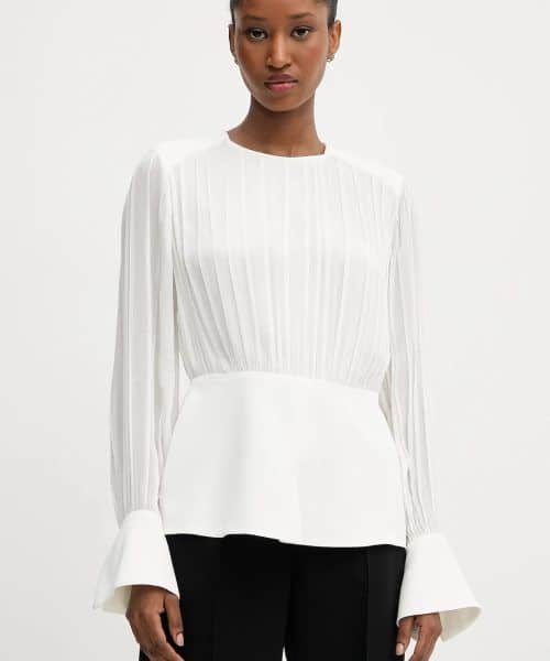 KARL LAGERFELD  ELEGANT GATHERED BLOUSE