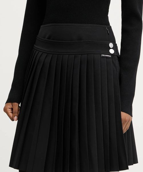 KARL LAGERFELD  LAYERED PLEATED SKIRT