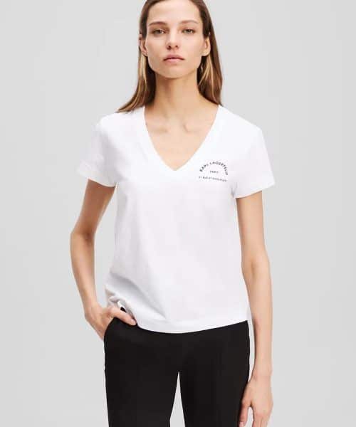 KARL LAGERFELD  V-NECK T-SHIRT