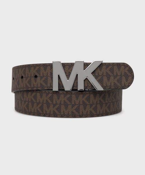 MICHAEL KORS Reversible Logo Buckle Belt