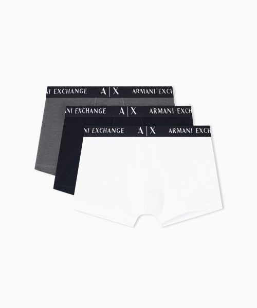ARMANI EXCHANGE Pack of 3 stretch cotton boxers
