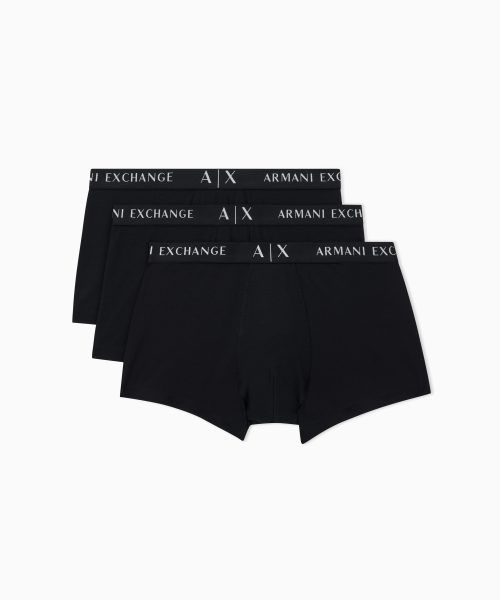 ARMANI EXCHANGE Pack of 3 stretch cotton boxers