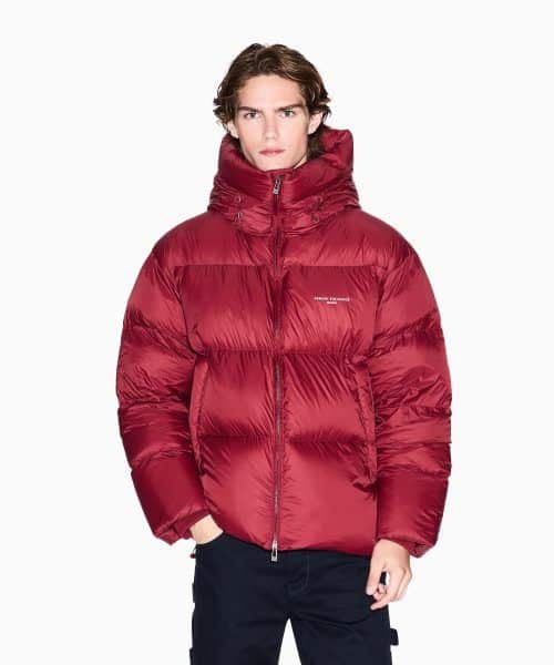 ARMANI EXCHANGE hooded down jacket