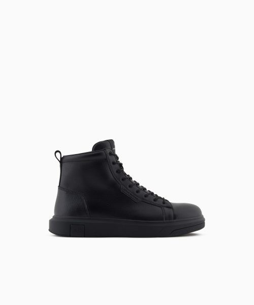 ARMANI EXCHANGE  LEATHER BOOTS