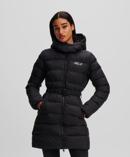 KARL LAGERFELD LIGHTWEIGHT LONG PUFFER