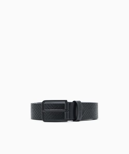 ARMANI EXCHANGE  Perforated leather belt
