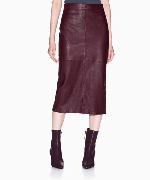 ARMANI EXCHANGE REAL LEATHER  SKIRT