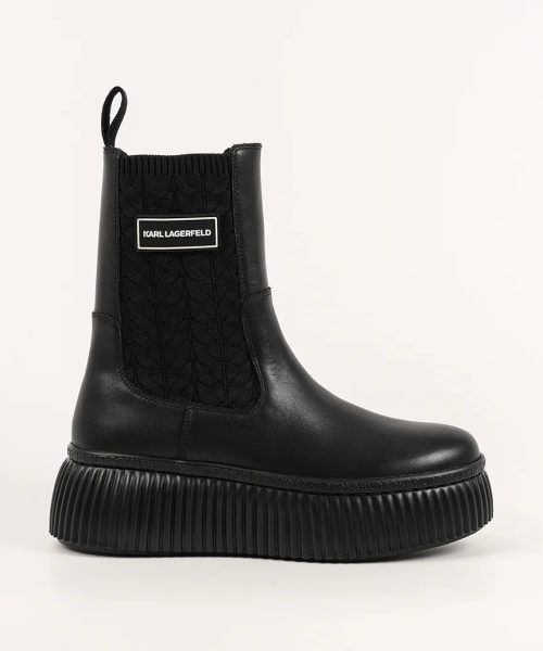 KARL LAGERFELD  KREEPER Kable Knit Boot