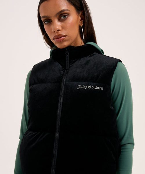 JUICY COUTURE LIGHTENING VELOUR GILET