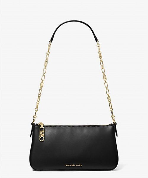 MICHAEL KORS Empire Medium Leather Chain-Link Pochette