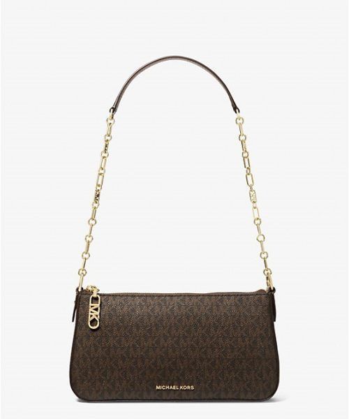 MICHAEL KORS Empire Medium Signature Logo Chain-Link Pochette