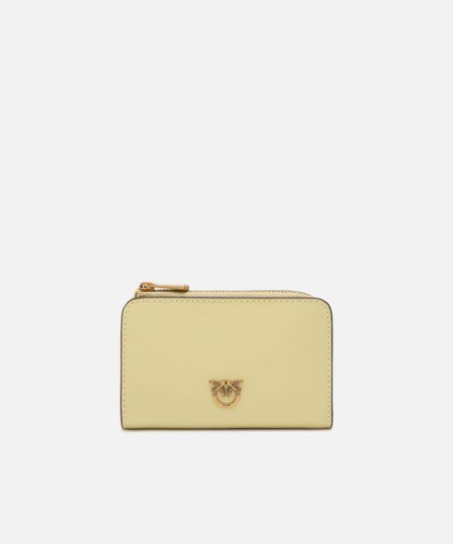 PINKO MINI WALLET VITELLO SETA