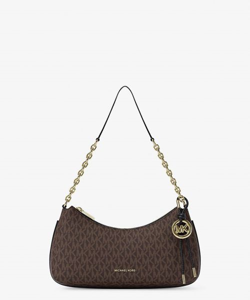 MICHAEL KORS Nolita medium-sized clutch with Signature logo chain