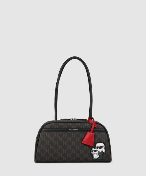 KARL LAGERFELD  IKON MONOGRAM CC BOWLING BAG