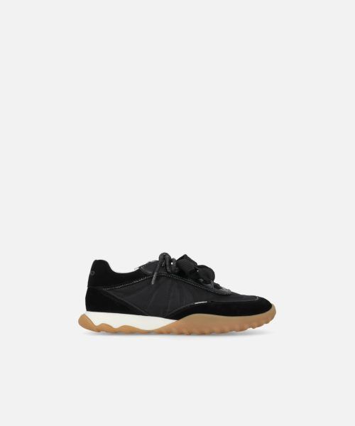 PINKO GEA 02 - SNEAKER COW SUEDE/NYLON