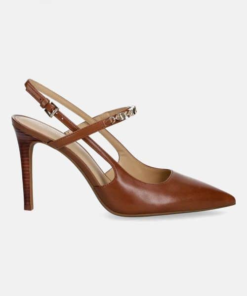 MICHAEL KORS Dina Flex Leather Slingback Pump