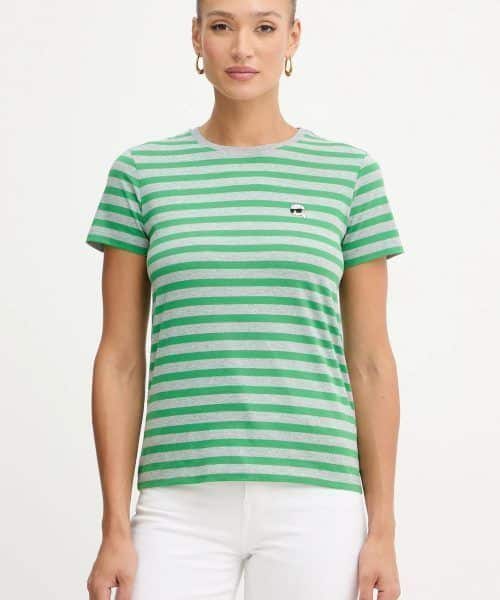 KARL LAGERFELD IKON STRIPE T-SHIRT