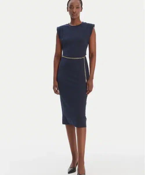 MICHAEL KORS Stretch Matte Jersey Belted Dress