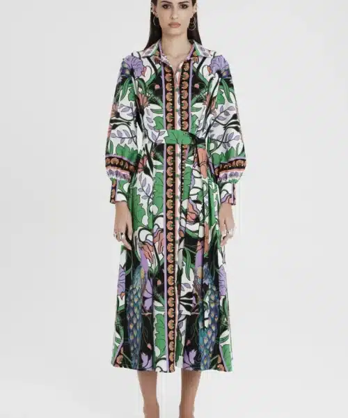 PEACE+CHAOS NOSTALGIA LONG DRESS-COTTON