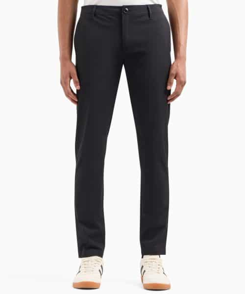 ARMANI EXCHANGE trousers in ultra stretch twill