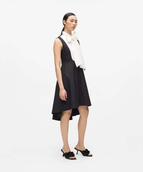 KARL LAGERFELD BOW FASHION SHIRT DRESS