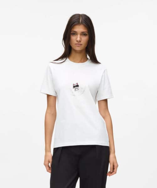 KARL LAGERFELD IKON  CIRCLE T-SHIRT