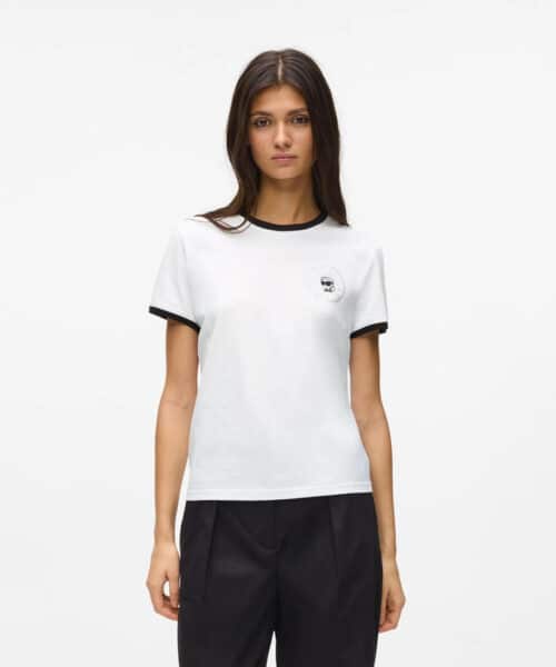 KARL LAGERFELD IKON SMALL CIRCLE T-SHIRT
