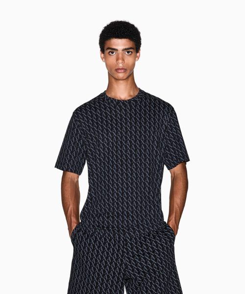 ARMANI EXCHANGE monogram logo t-shirt
