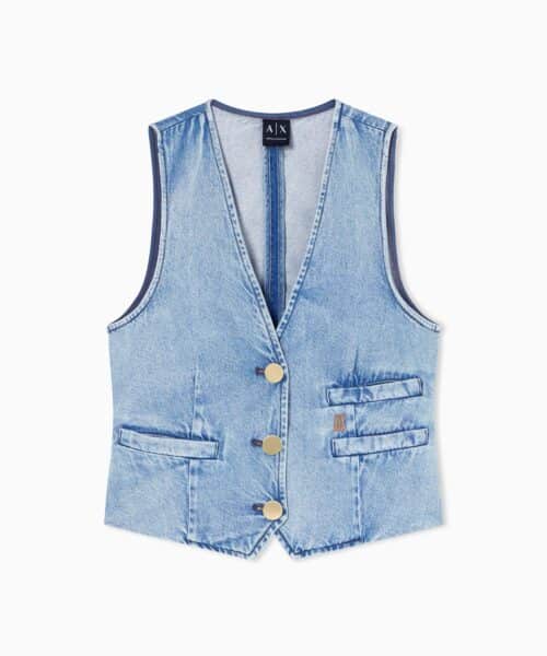 ARMANI EXCHANGE γιλέκο τζιν
