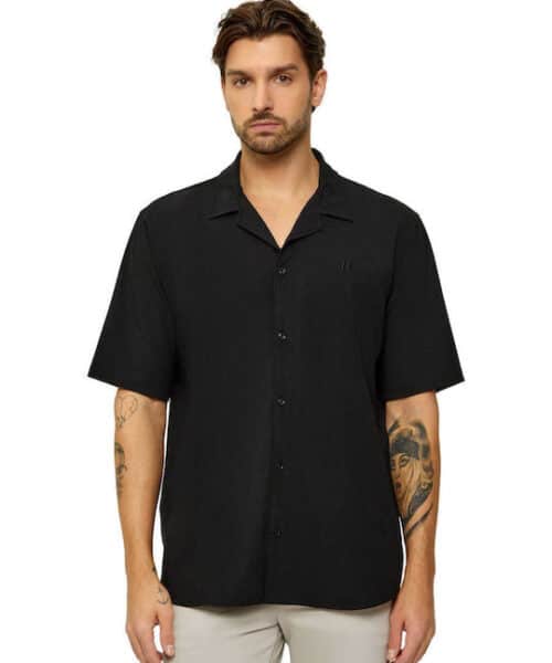 KARL LAGERFELD Κοντομάνικο Πουκάμισο Μαυρο