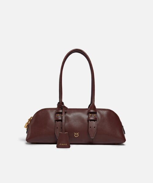 PINKO BOWLING BAG BAGUETTE BIG VITELLO