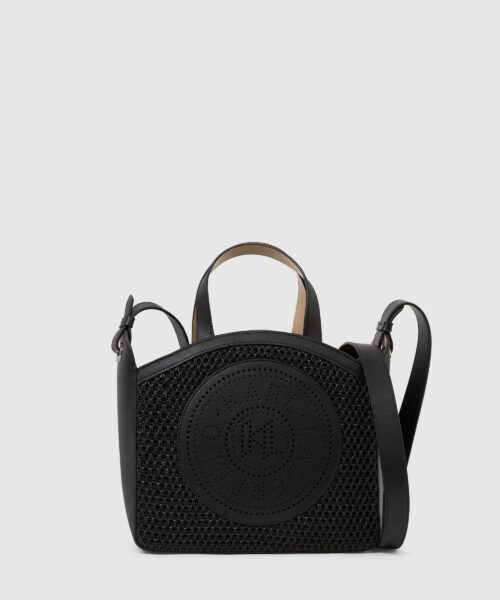 KARL LAGERFELD B2W30019-999 K/CIRCLE SM TOTE RAFFIA MESH