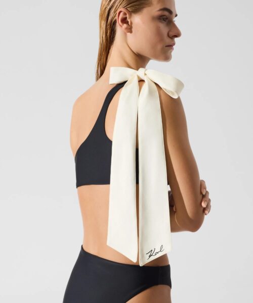 KARL LAGERFELD BOW BIKINI TOP