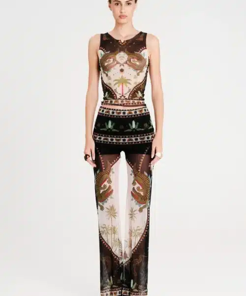 PEACE+CHAOS REPTILE TOP-MESH