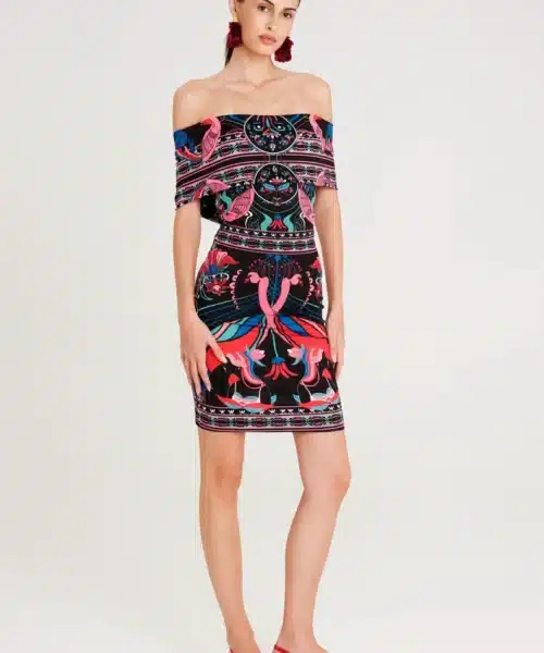 PEACE+CHAOS COSMOLOGY BODYCON DRESS